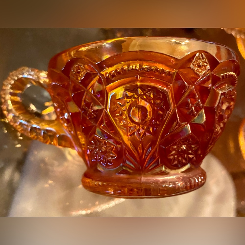 Vintage marigold punch cups
